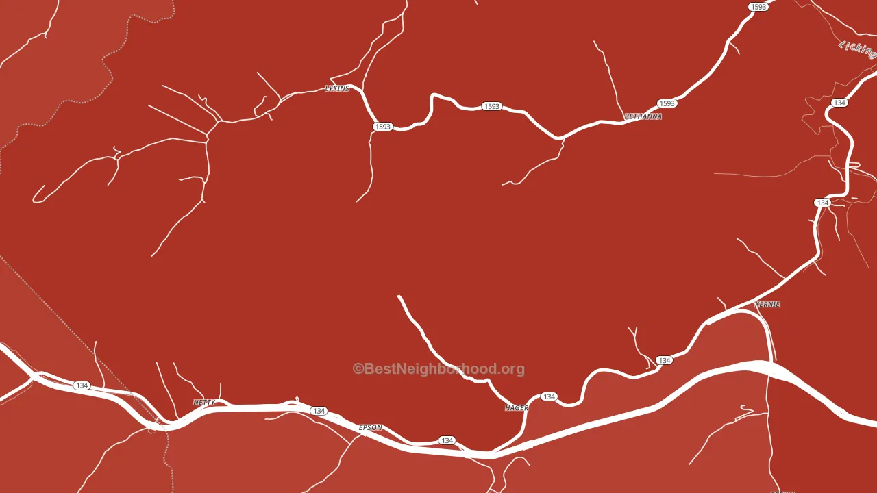 Lykins, KY block-group political-lean map