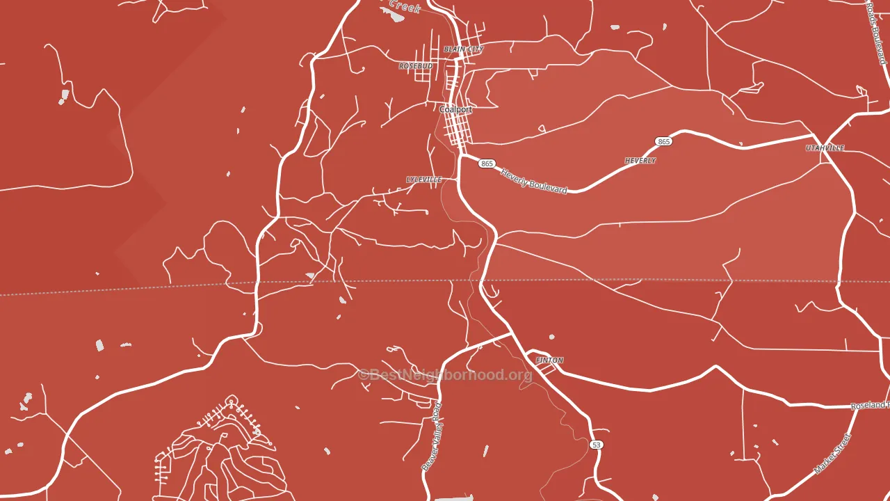 Lyleville, PA block-group political-lean map