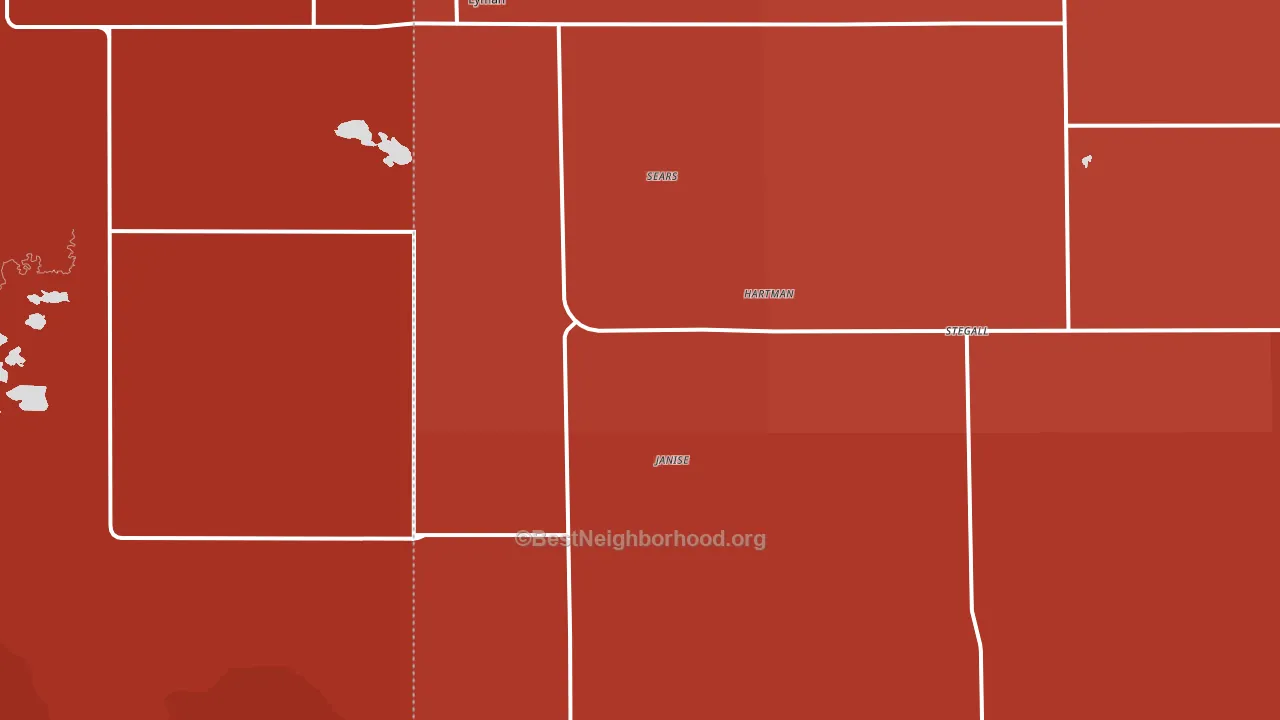 Lyman, NE block-group political-lean map