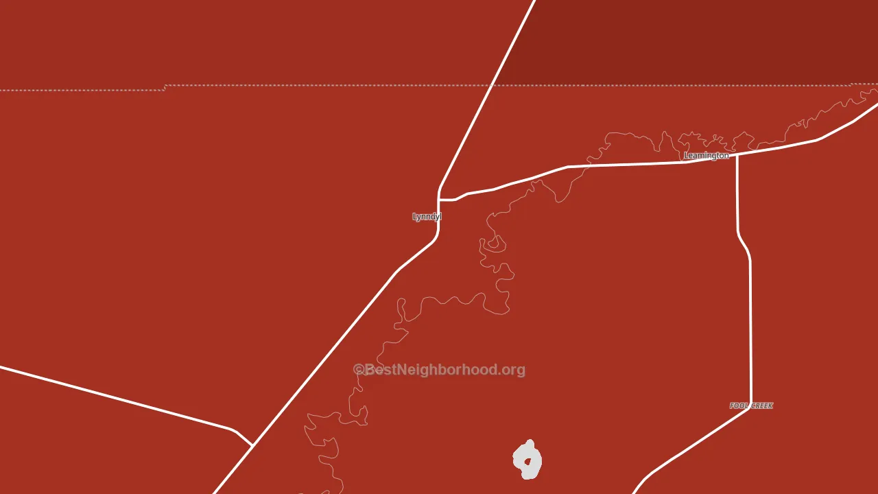 Lynndyl, UT block-group political-lean map