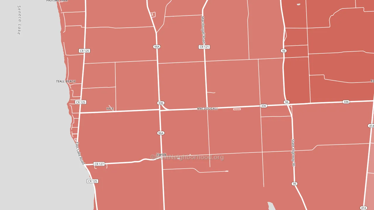 MacDougall, NY block-group political-lean map