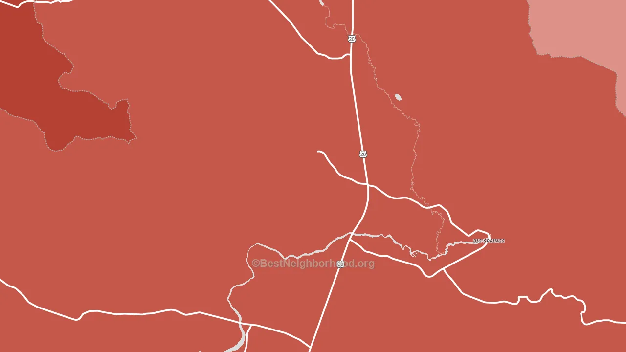 Macks Inn, ID block-group political-lean map