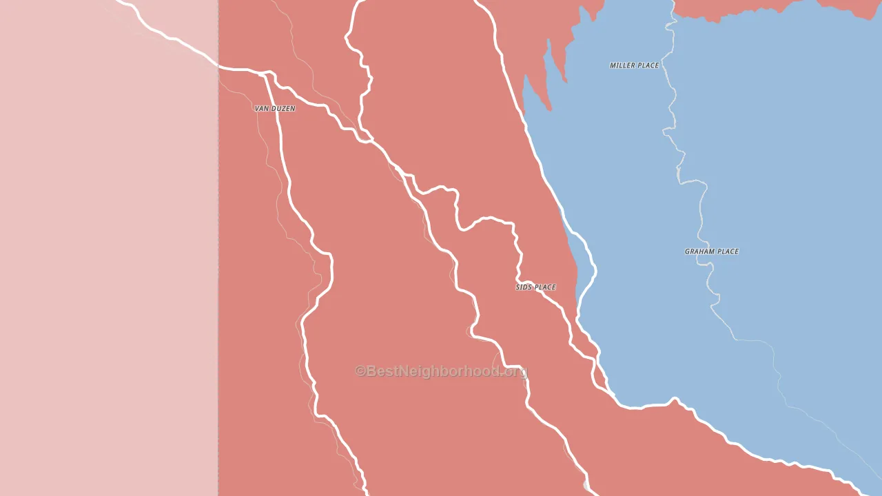Mad River, CA block-group political-lean map