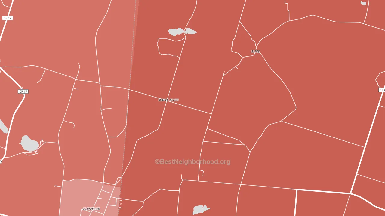 Madison Center, NY block-group political-lean map