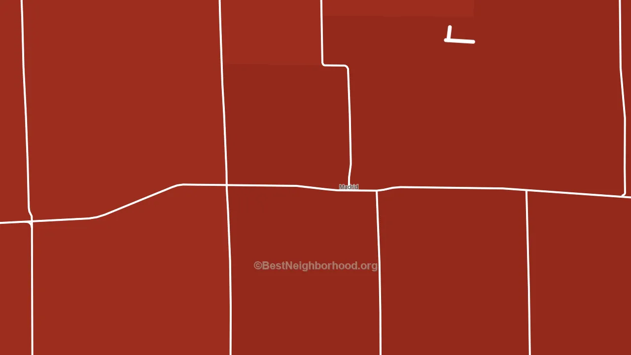 Madrid, NE block-group political-lean map