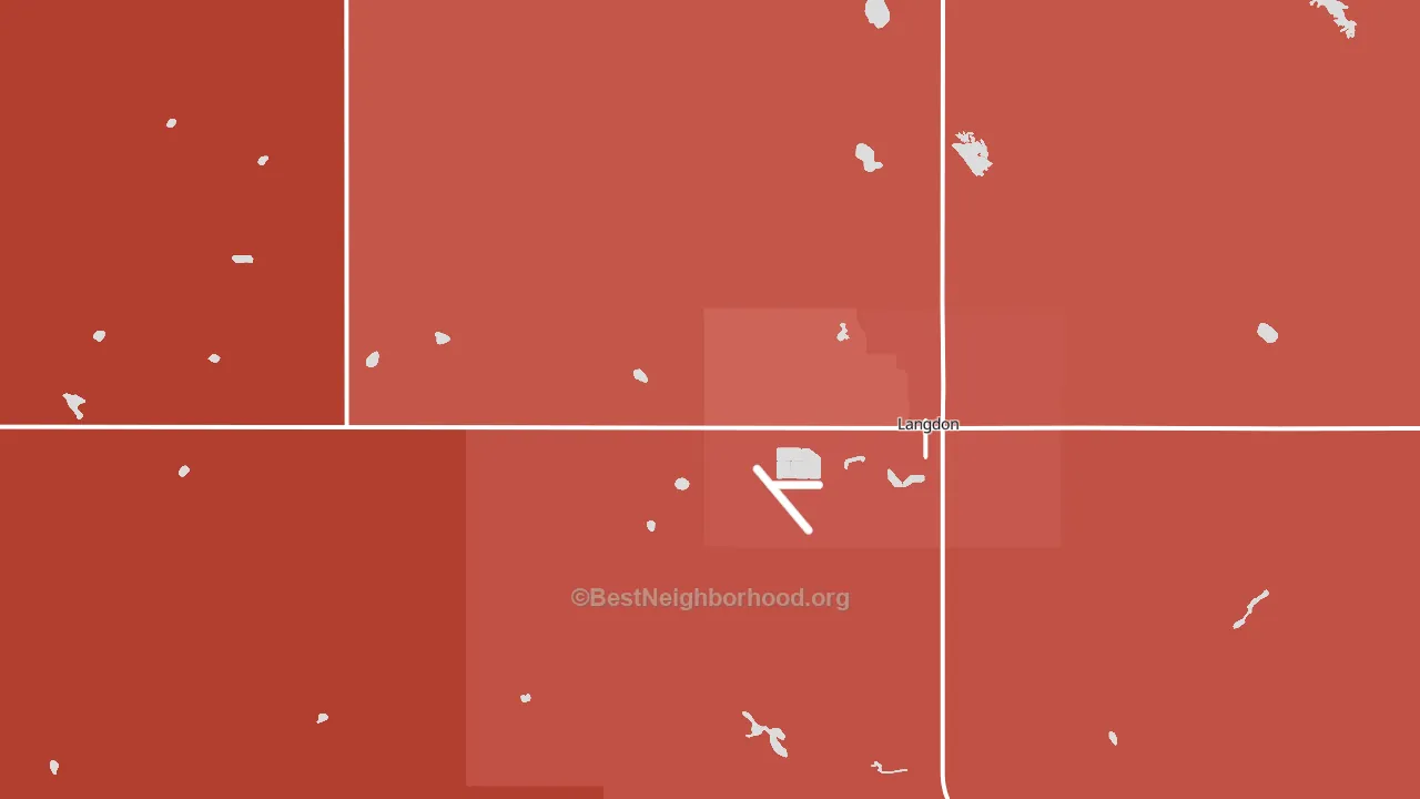 Maida, ND block-group political-lean map