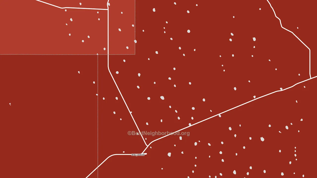 Maljamar, NM block-group political-lean map