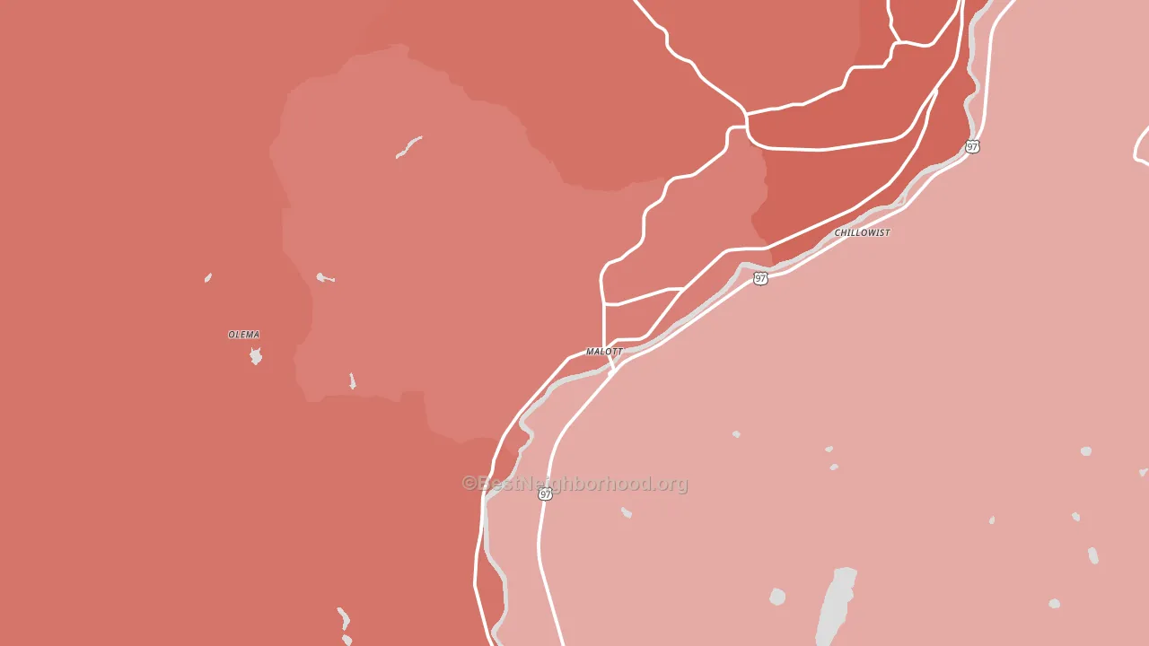 Malott, WA block-group political-lean map
