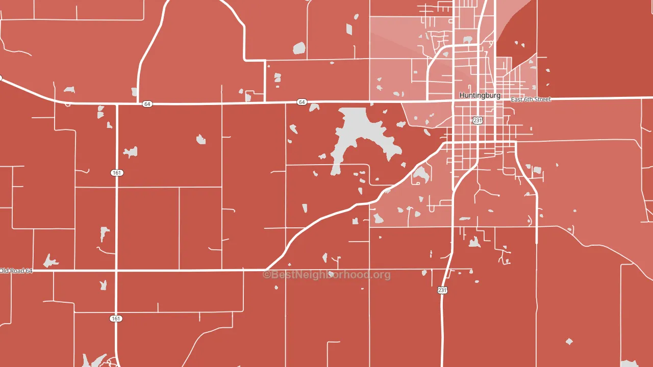 Maltersville, IN block-group political-lean map