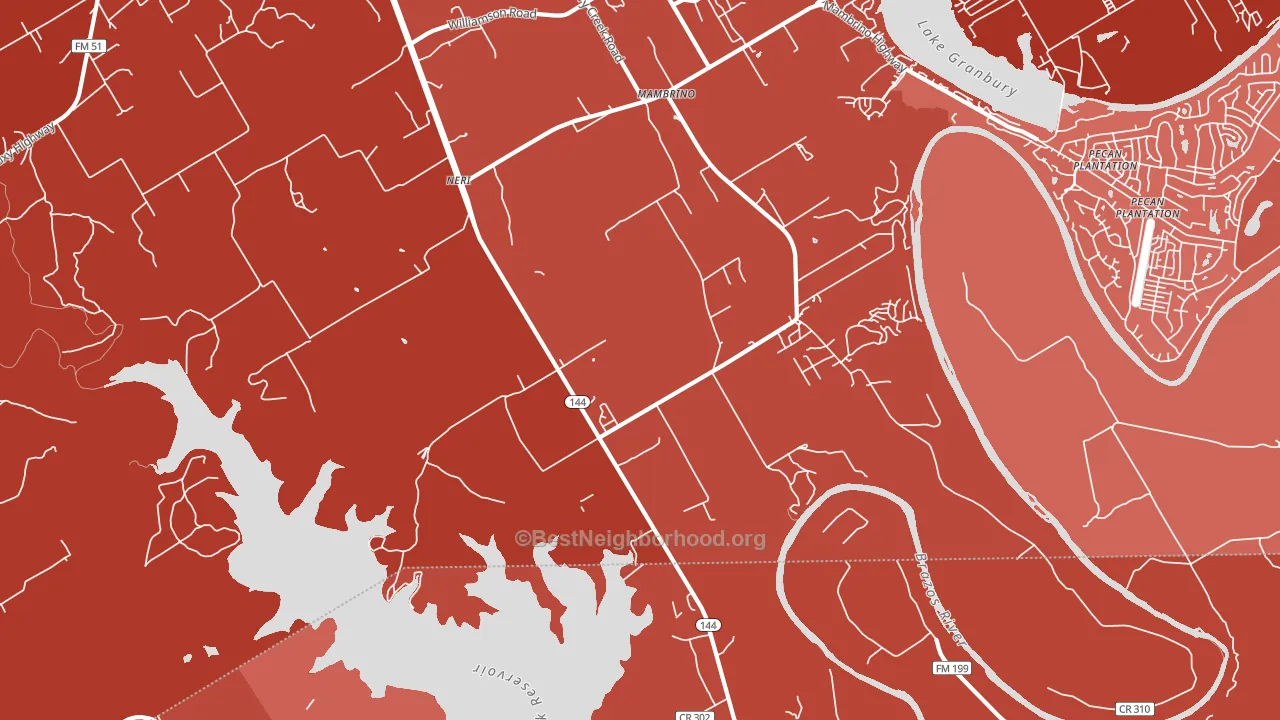 Mambrino, TX block-group political-lean map