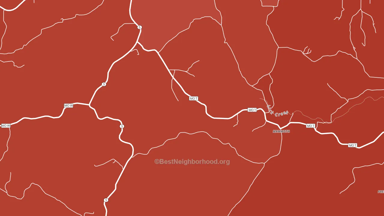 Mammoth, MO block-group political-lean map