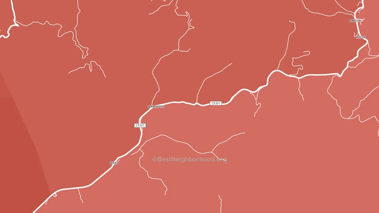 Mammoth, WV block-group political-lean map