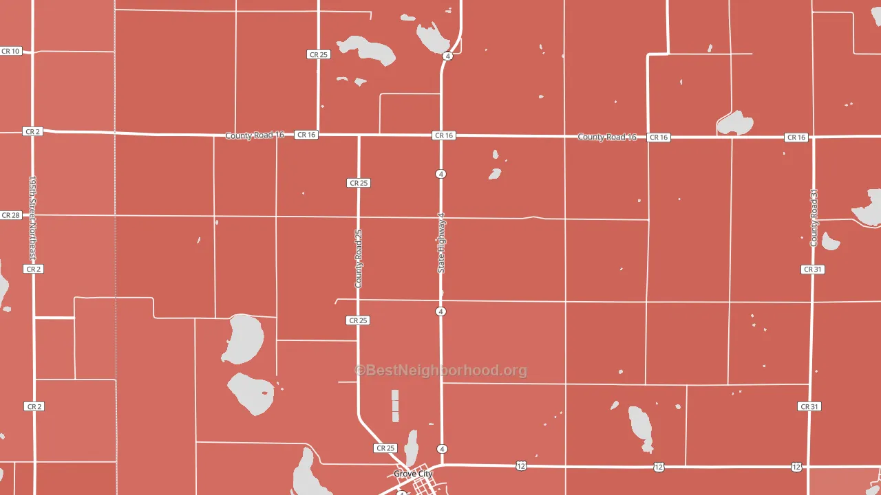 Manannah, MN block-group political-lean map