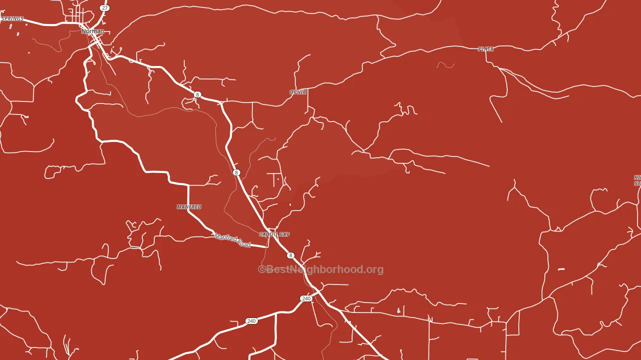 Manfred, AR block-group political-lean map