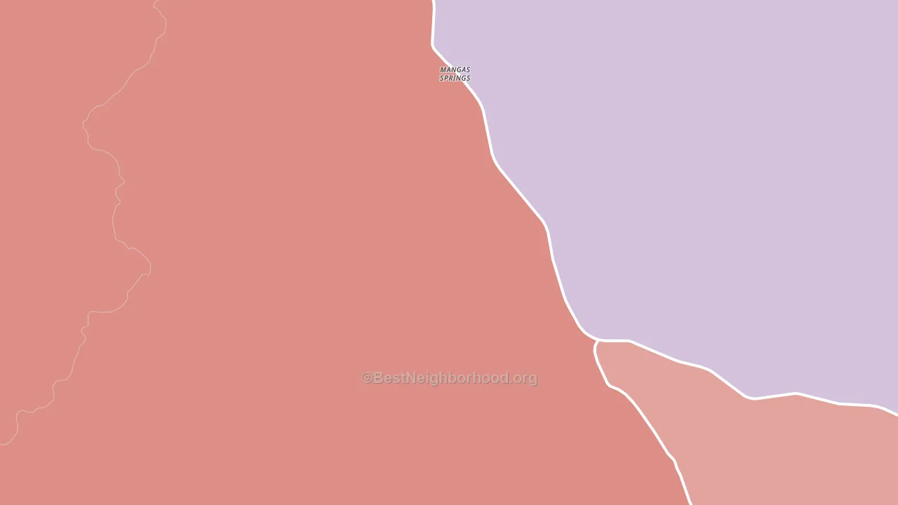 Mangas Springs, NM block-group political-lean map