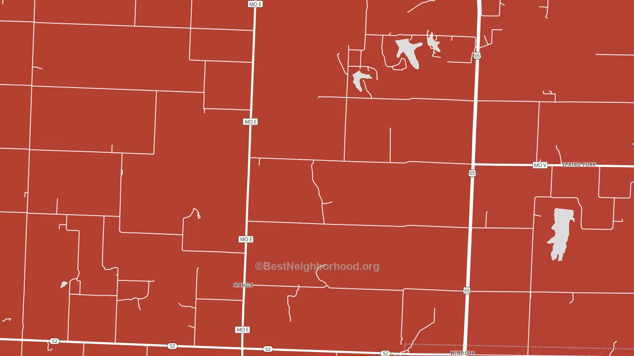 Manila, MO block-group political-lean map