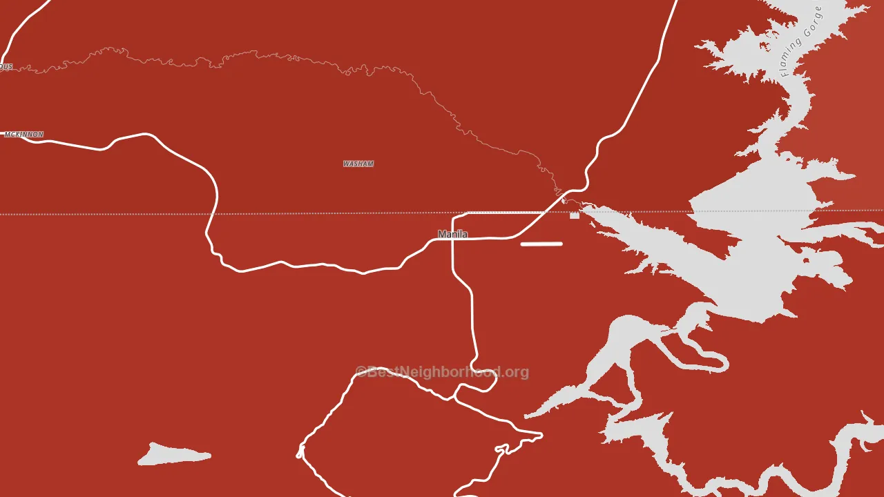Manila, UT block-group political-lean map