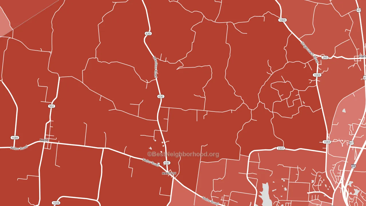 Manitou, KY block-group political-lean map