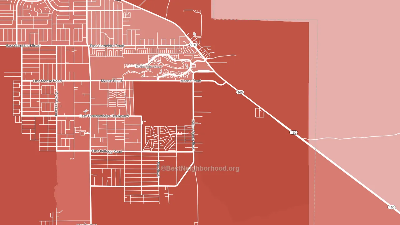 Manse, NV block-group political-lean map