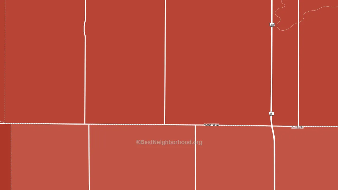 Mansfield, SD block-group political-lean map