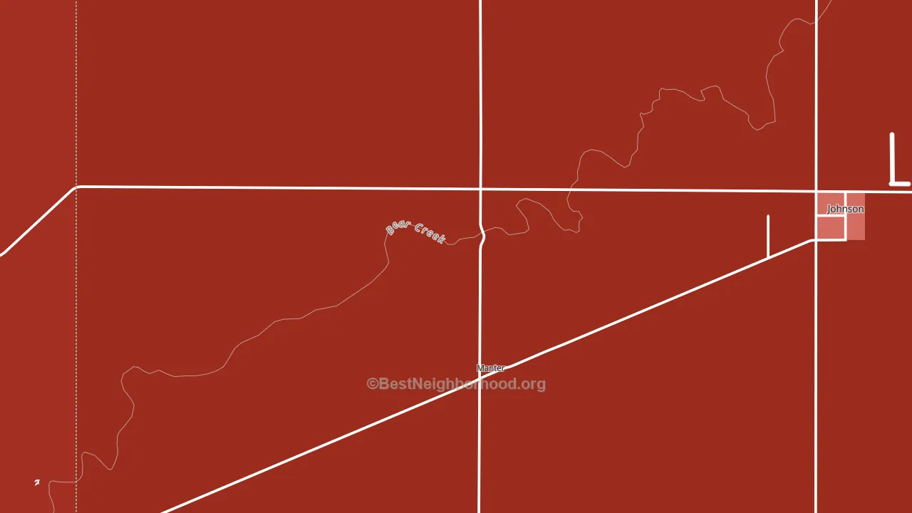 Manter, KS block-group political-lean map