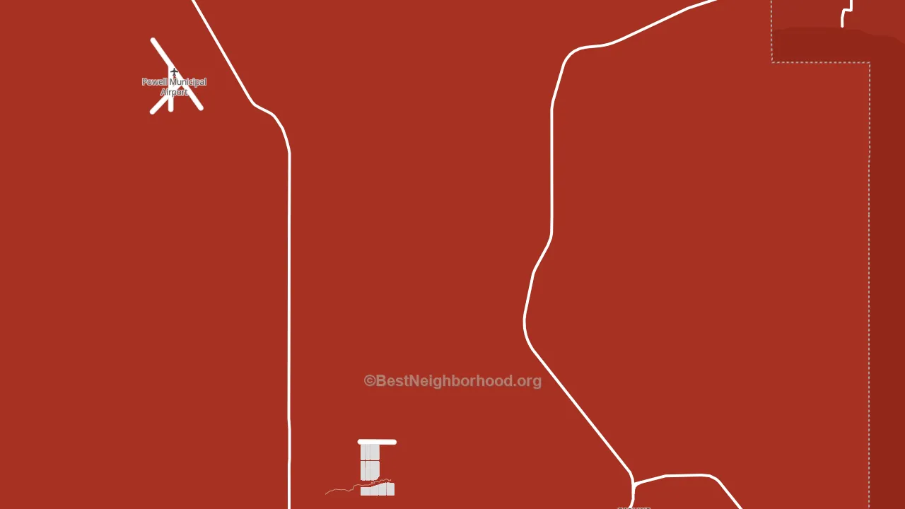 Mantua, WY block-group political-lean map