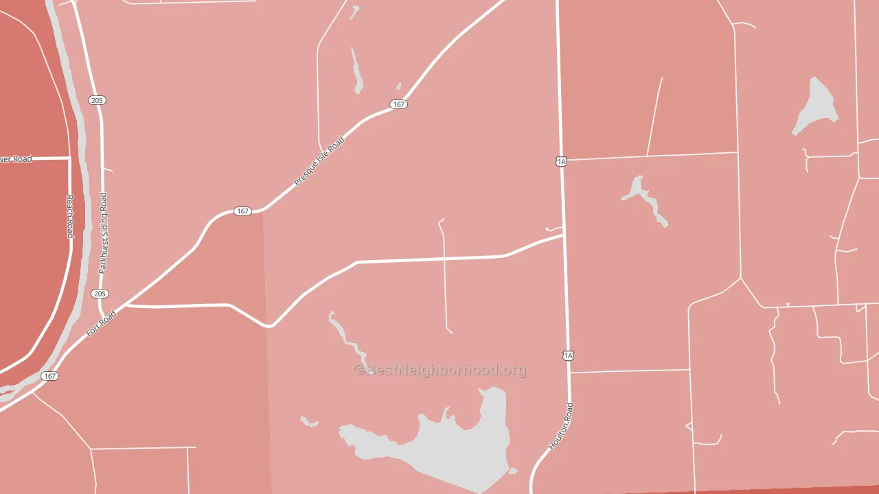 Maple Grove, ME block-group political-lean map