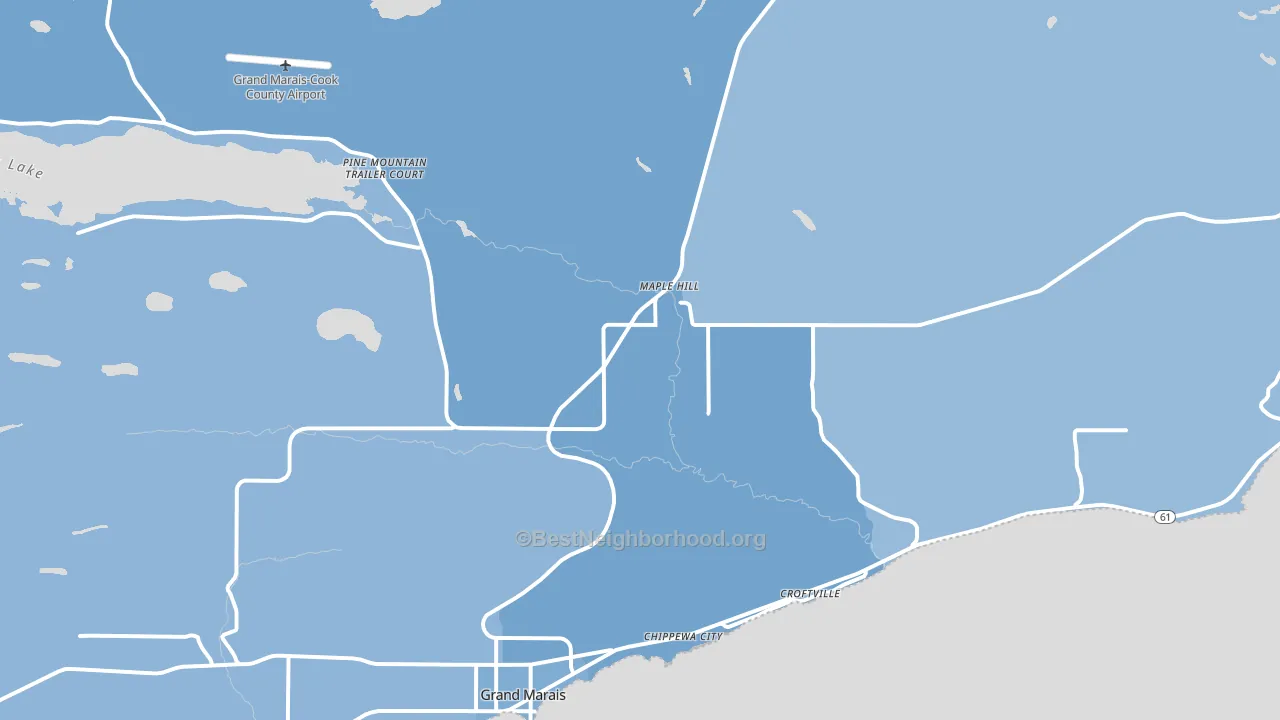 Maple Hill, MN block-group political-lean map