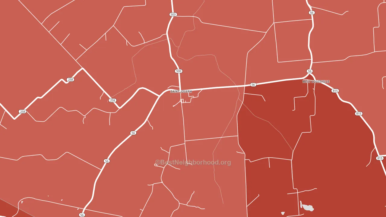 Maple Mount, KY block-group political-lean map