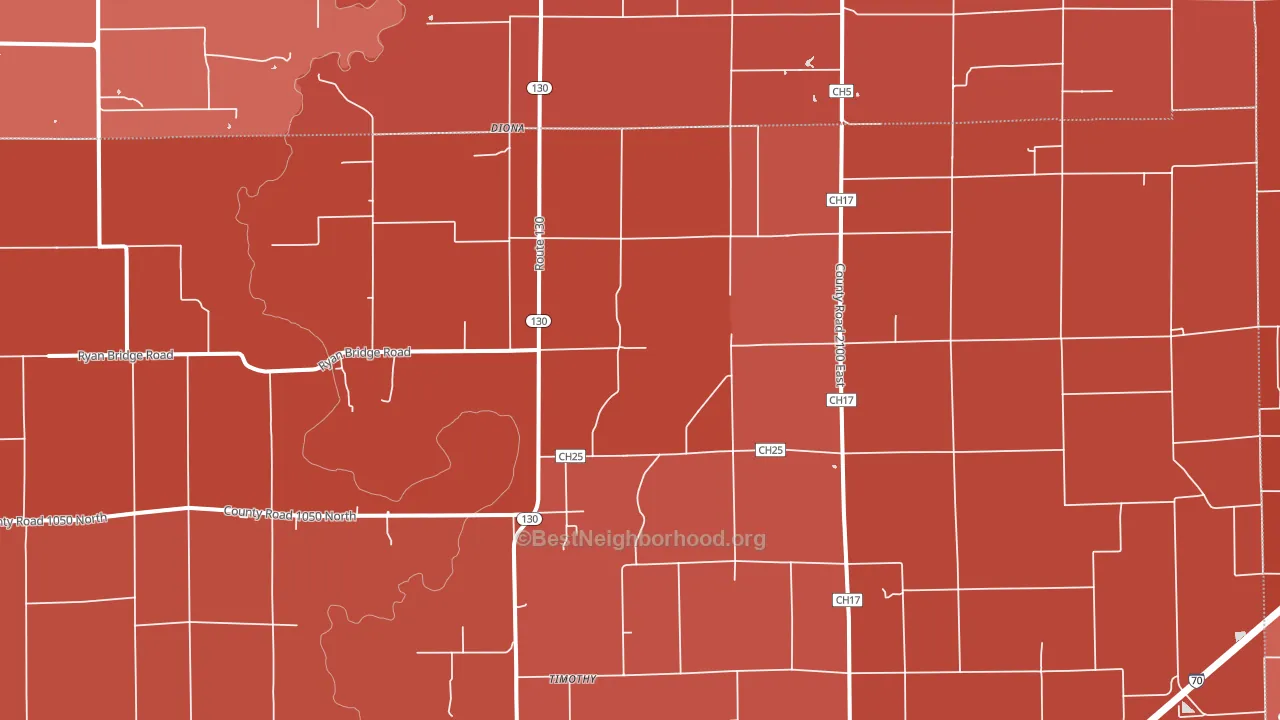 Maple Point, IL block-group political-lean map