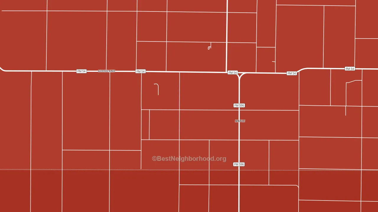 Maple, TX block-group political-lean map
