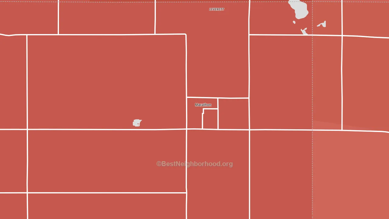 Marathon, IA block-group political-lean map