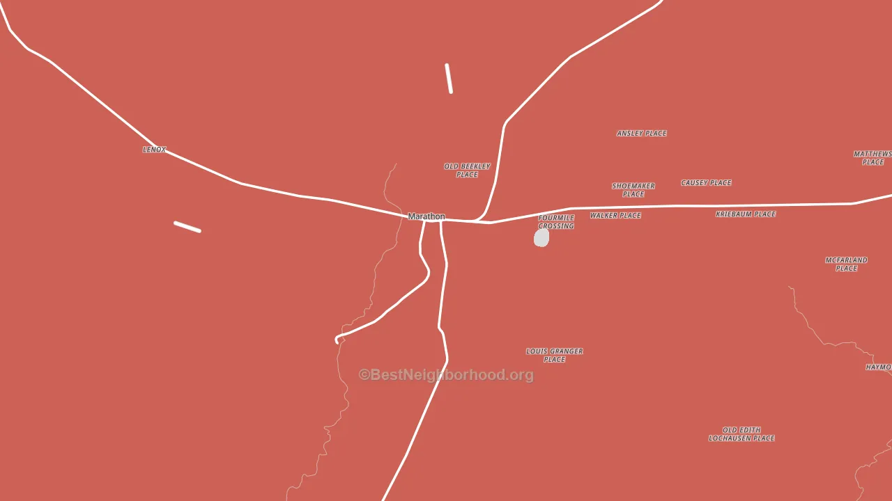 Marathon, TX block-group political-lean map
