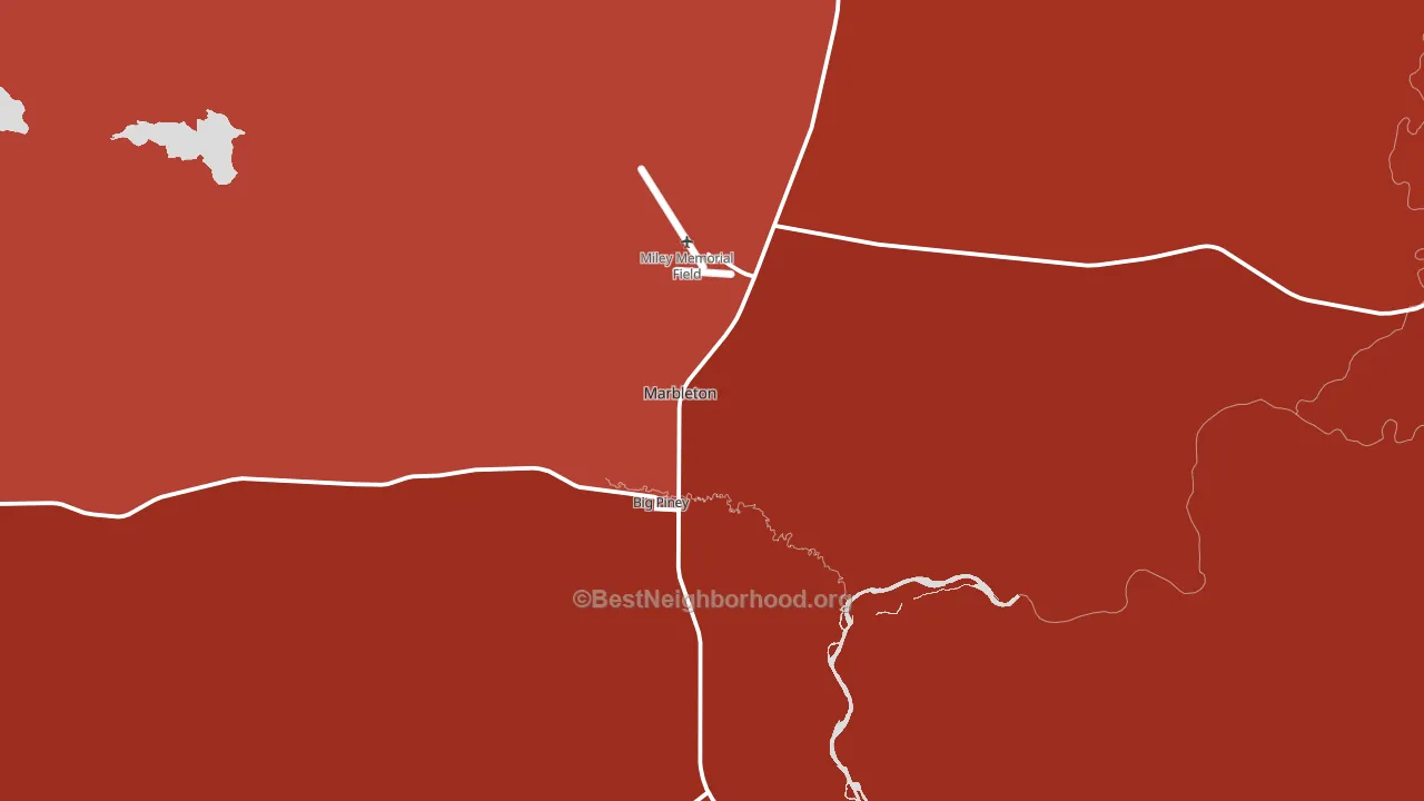 Marbleton, WY block-group political-lean map