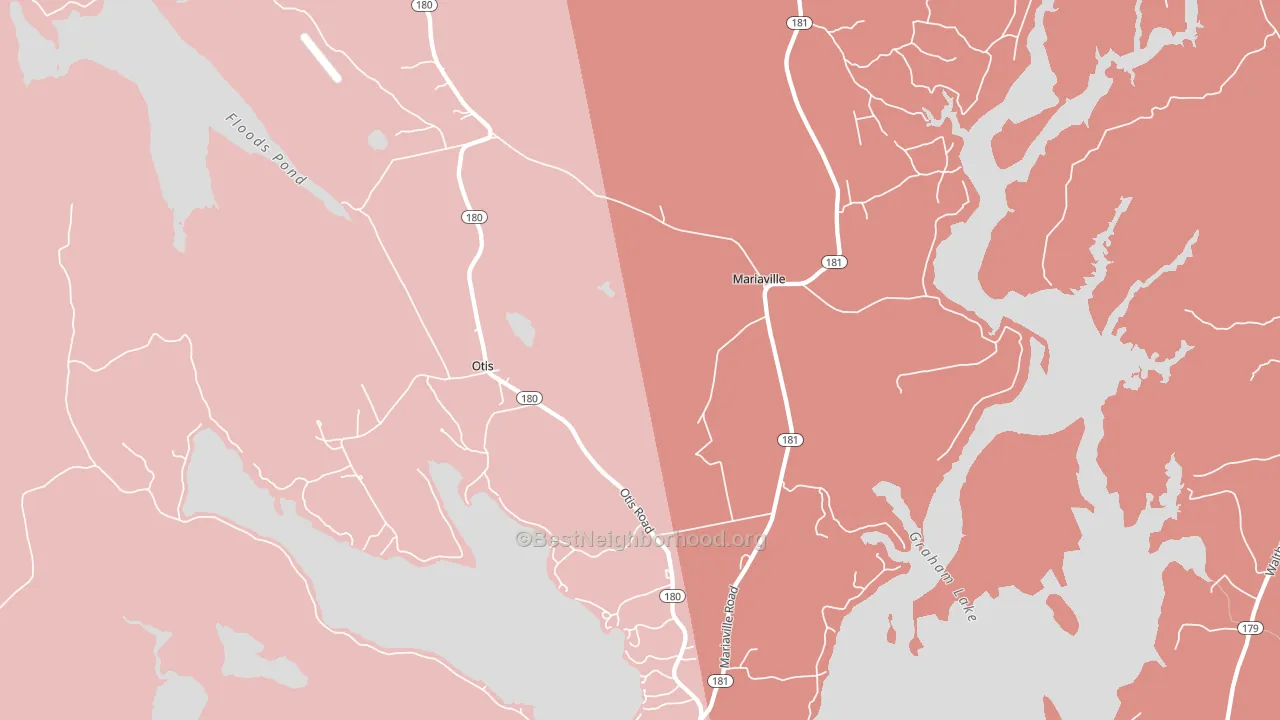 Mariaville, ME block-group political-lean map