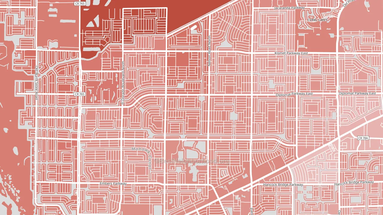 Mariner, Cape Coral, FL block-group political-lean map