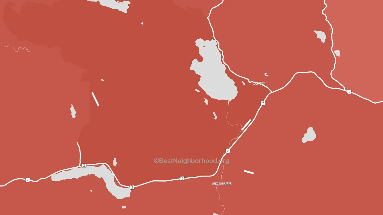 Marion, MT block-group political-lean map