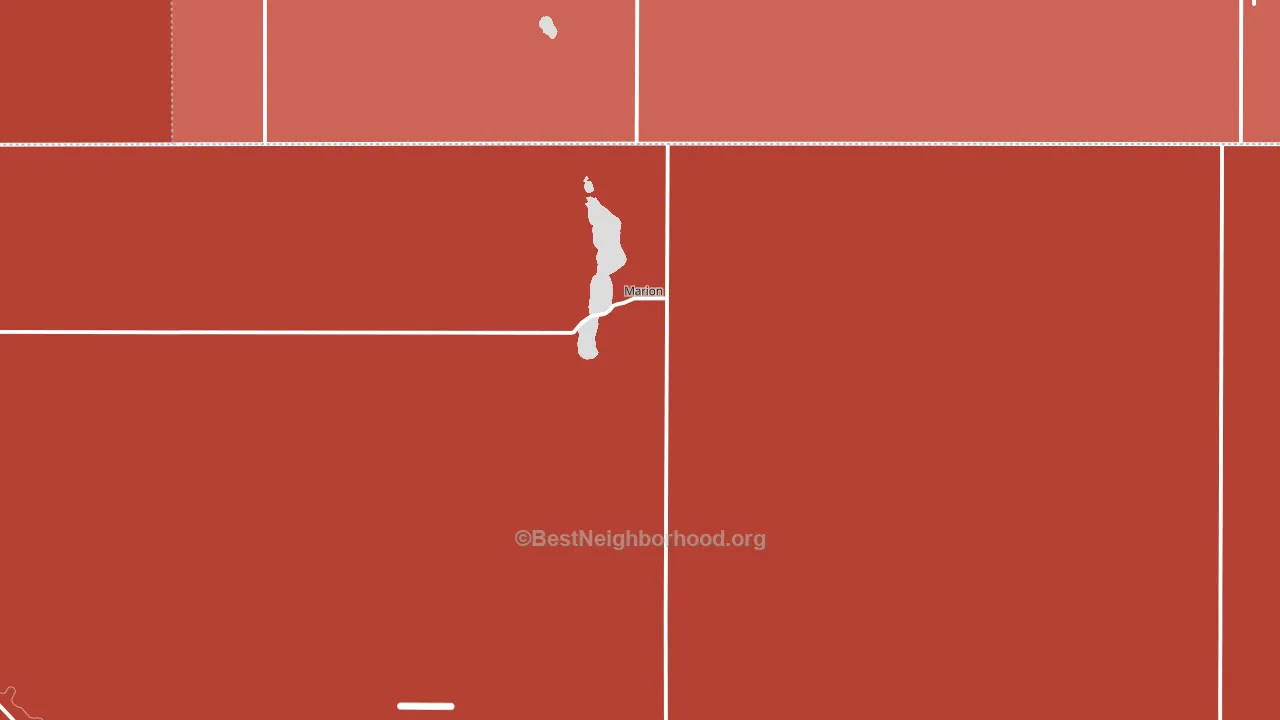Marion, ND block-group political-lean map