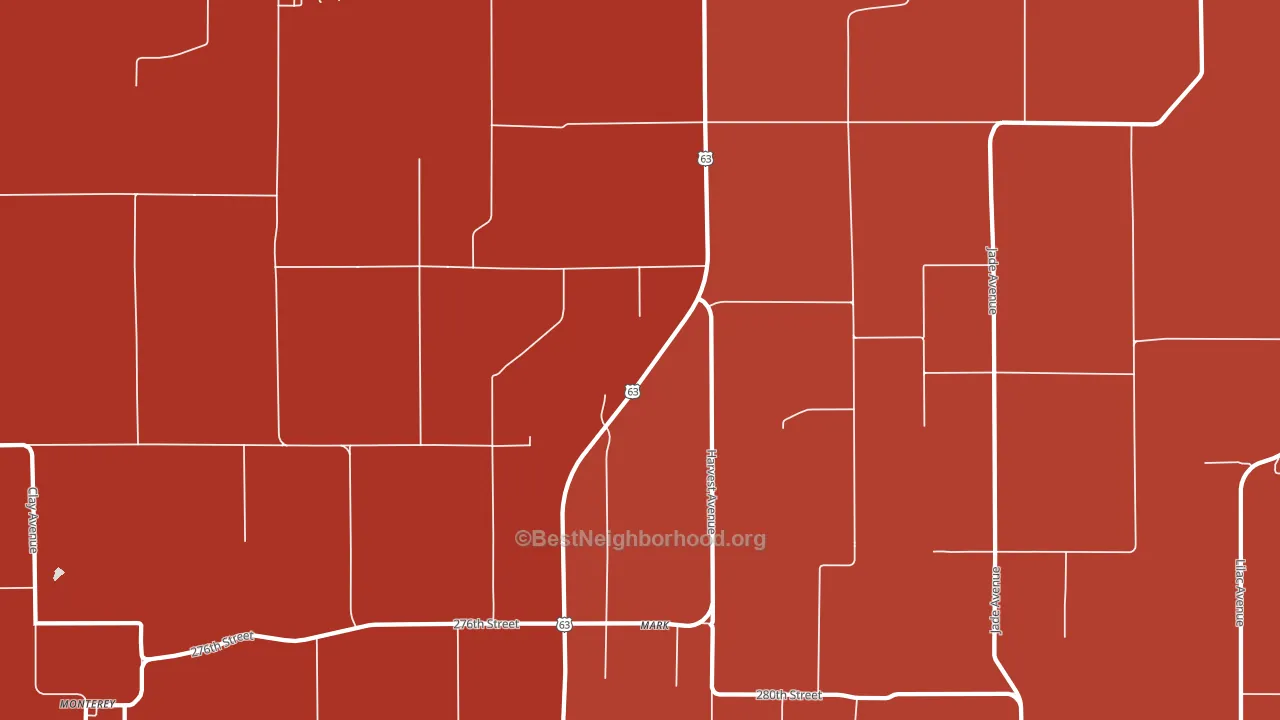 Mark, IA block-group political-lean map
