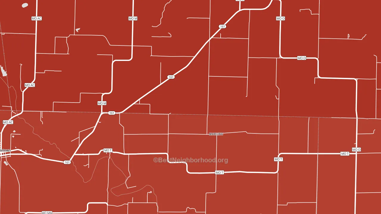 Marling, MO block-group political-lean map