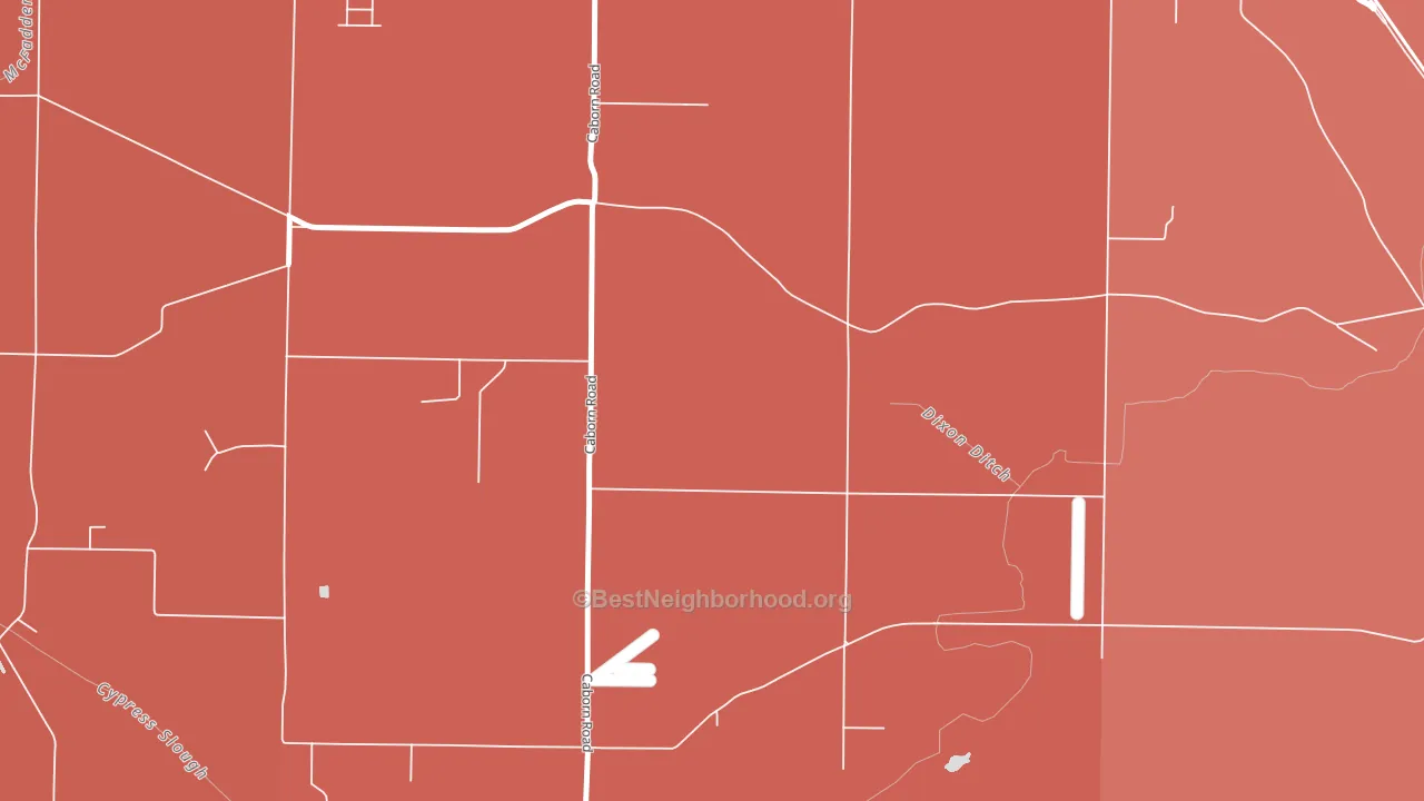 Marrs Center, IN block-group political-lean map