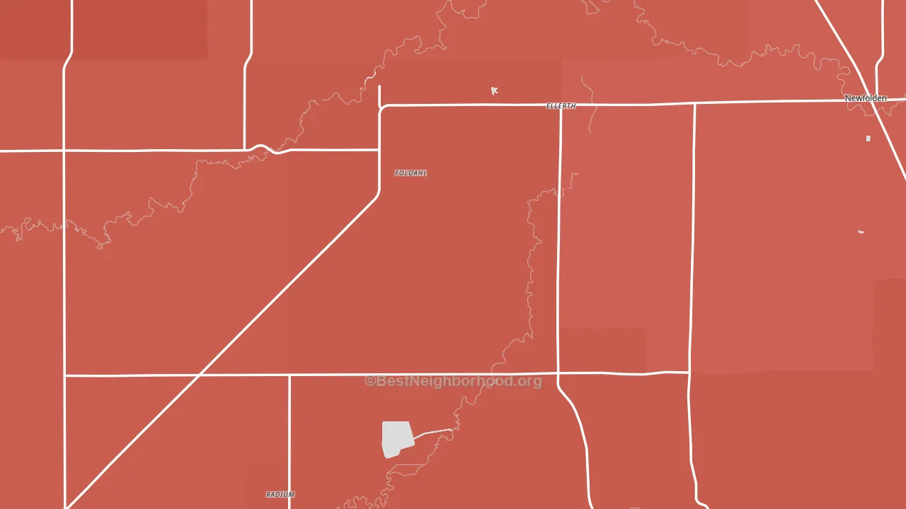 Marshall County, MN block-group political-lean map