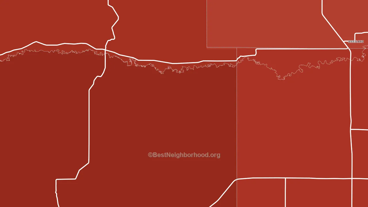 Marsland, NE block-group political-lean map