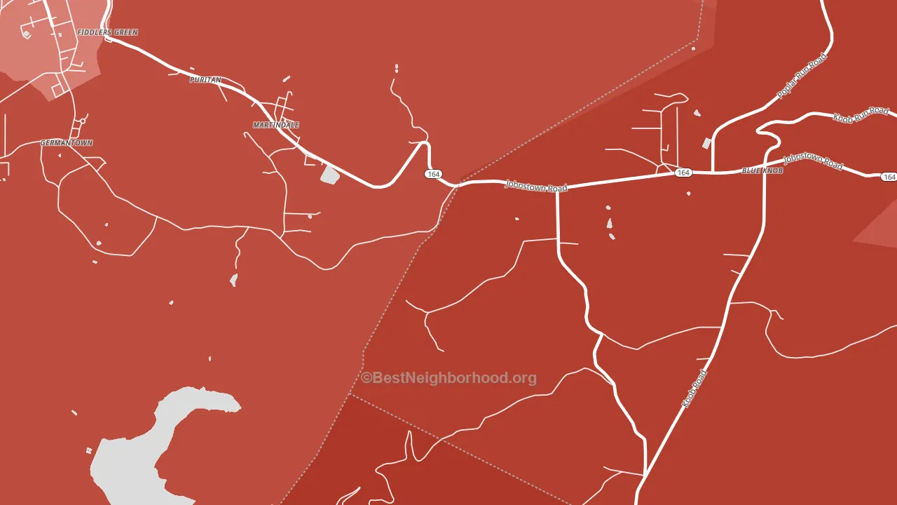 Martindale, PA block-group political-lean map