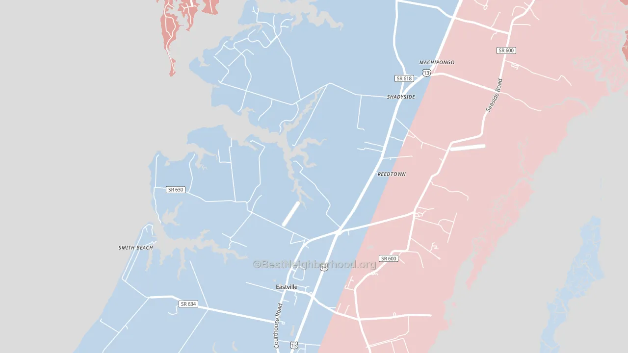 Martins Siding, VA block-group political-lean map