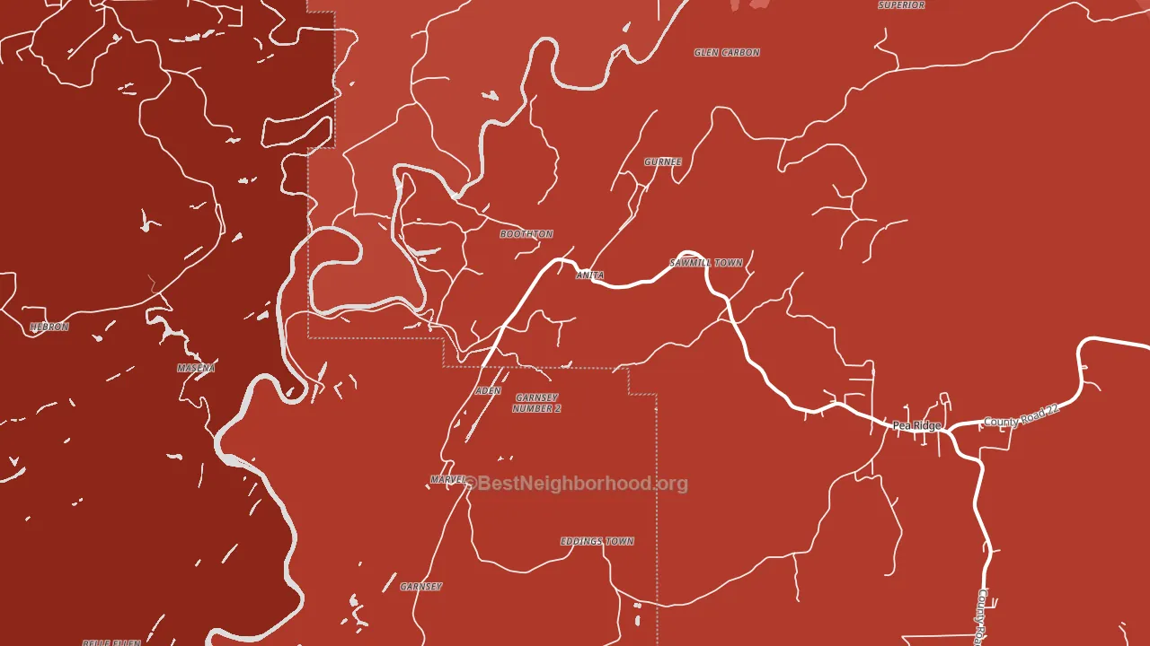 Marvel, AL block-group political-lean map