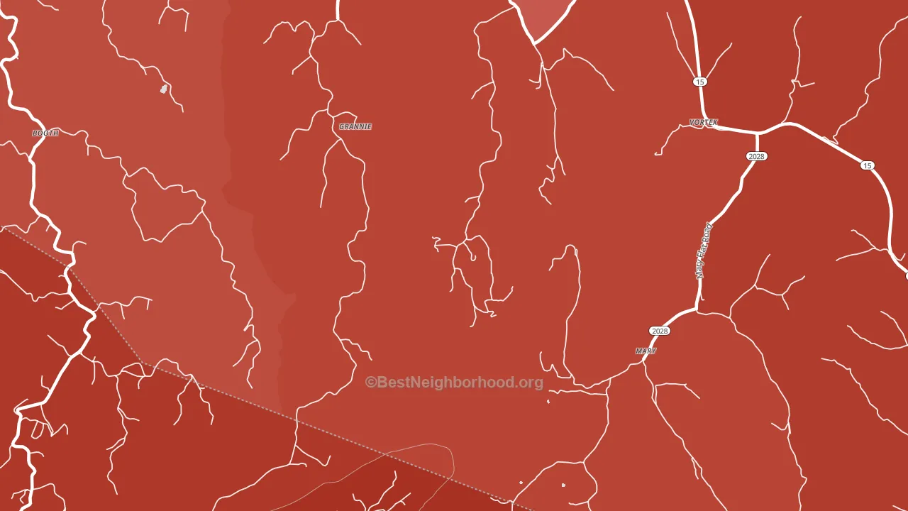 Mary, KY block-group political-lean map
