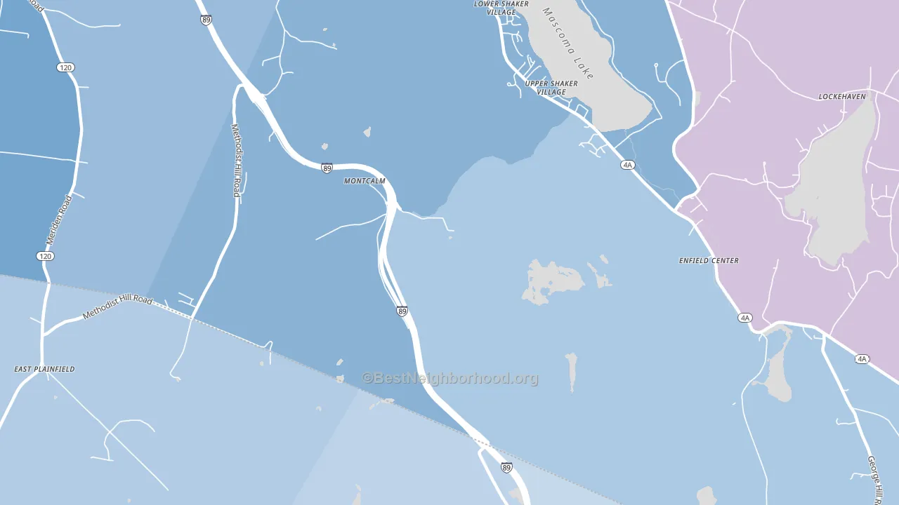 Mascoma, NH block-group political-lean map