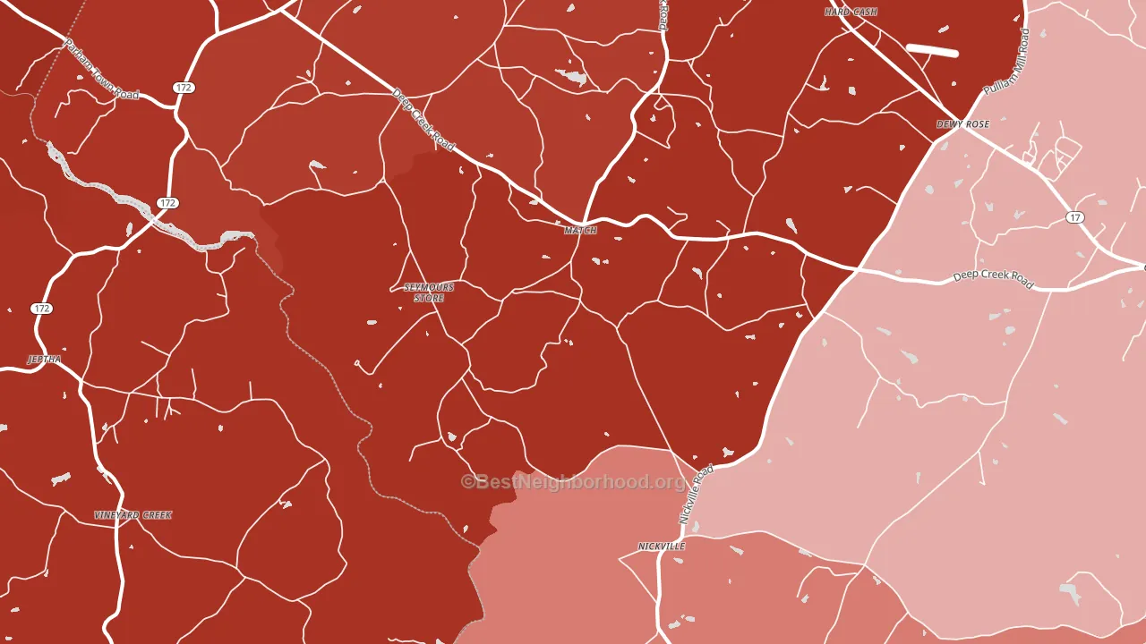 Match, GA block-group political-lean map