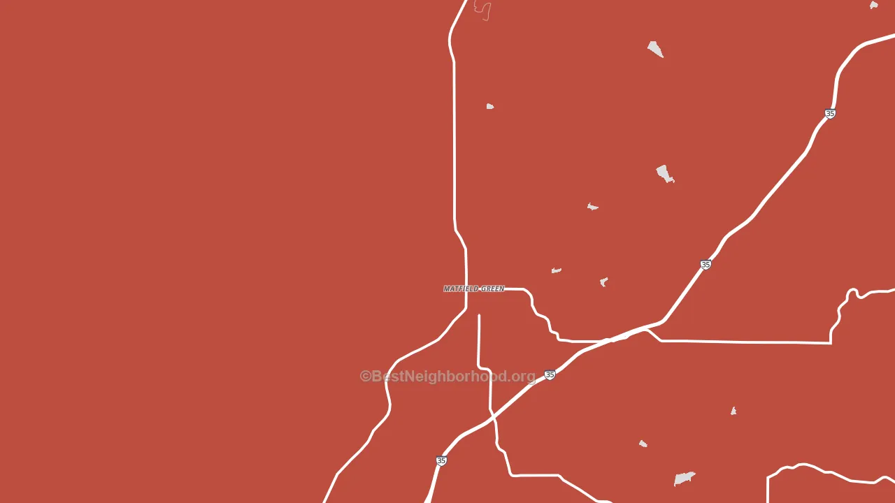 Matfield Green, KS block-group political-lean map